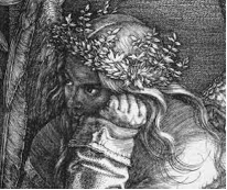 Alfred Dürer - Melancholia, uitsnede